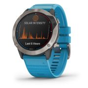 Garmin - quatix 6x Solar Titanium - ceas inteligent premium cu GPS cu functii avansate pentru sport si navigatie - 51mm diametru