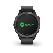 Garmin - Fenix 6 PRO Solar - rama gri slate cu curea silicon neagra - ceas inteligent premium cu GPS pentru sport