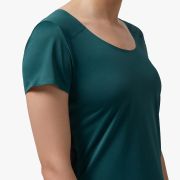 On Performance-T - tricou sport tehnic pentru femei - verde Evergreen negru