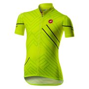 Castelli Campioncino - Tricou copii cu maneca scurta pentru ciclsm - galben fluo