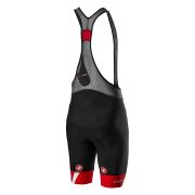 Castelli Free Aero Race 4 Kit - pantaloni scurti pentru ciclism cu bretele - negri-rosu