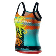 Castelli UPF 0 Top W - maiou pentru ciclism - Galben Fluo