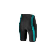 Castelli Velocissima 2 W - pantaloni scurti pentru ciclism - negru-turcoaz