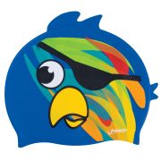 Finis Casca Inot Silicon Copii - Pirate Parrot Blue