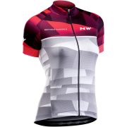 Northwave Origin W - tricou cu maneca scurta pentru ciclism femei - magenta gri