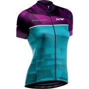 Northwave Origin W - tricou cu maneca scurta pentru ciclism femei - violet verde
