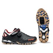 Northwave Spider Plus 2 - pantofi pentru ciclism MTB All Mountain - negru alb portocaliu