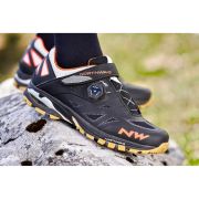 Northwave Spider Plus 2 - pantofi pentru ciclism MTB All Mountain - negru alb portocaliu