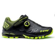 Northwave Spider Plus 2 - pantofi pentru ciclism MTB All Mountain - negru verde