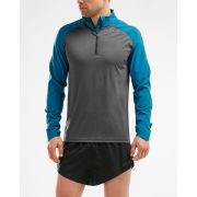 2XU - Bluza cu maneca lunga GHST 1/4 Zip Pullover - Corsair/Black Marle
