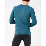 2XU - Bluza cu maneca lunga HEAT L/S Run Tee - Corsair/Corsair