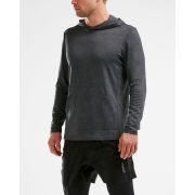 2XU - Bluza cu maneca lunga XCTRL L/S Hooded Pullover - Charcoal/Charcoal