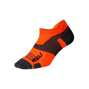 2XU - Sosete Vectr Ultralight No Show - portocaliu-gri