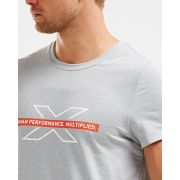 2XU - URBAN S/S Crew Graphic Tee - Grey Marle/Grey Marle