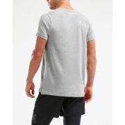 2XU - URBAN S/S Crew Graphic Tee - Grey Marle/Grey Marle