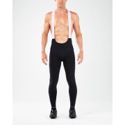2XU - colanti ciclism barbati Elite Cycle Thermal Bib Tight - Black Reflectorizant