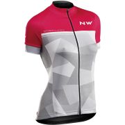Northwave - tricou ciclism femei  Origin - roz-gri