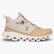 On Cloud Hi - pantofi sport pentru femei - crem gri perla galben Camel