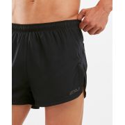 2XU - Pantaloni scurti alergare barbati GHST 2.5" Short (brief liner) - negru Reflexiv