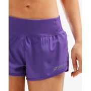 2XU - Pantaloni scurti alergare pentru femei XVENT 3"Free Short - Mov ultraviolet