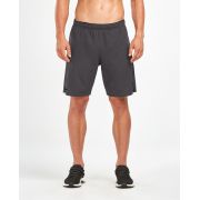 2XU - Short alergare 2 in 1 Compresie 9" - negru gri carbune