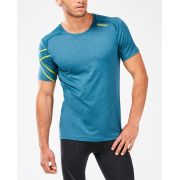 2XU - Tricou tehnic barbati XCTRL Energise SS Tee - albastru Coral
