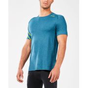 2XU - Tricou tehnic barbati XCTRL Energise SS Tee - albastru Coral