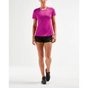 2XU - Tricou tehnic maneca scurta femei XVENT SS Tee - roz violet