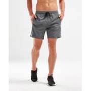 2XU - pantaloni scurti alergare pentru barbati XCTRL Woven Free 7 inch - gri Charcoal