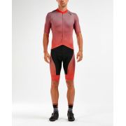 2XU -Tricou ciclism barbati  Aero Cycle Jersey - portocaliu