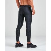 2XU colanti lungi compresie barbati Compression Accelerate Print - negru gri Ashphalt