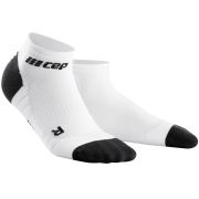 CEP - sosete de compresie peste glezna 8cm pentru femei Low Cut 3.0 - alb gri inchis