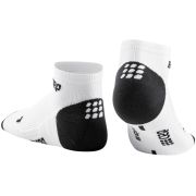 CEP - sosete de compresie peste glezna 8cm pentru femei Low Cut 3.0 - alb gri inchis
