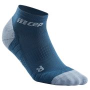 CEP - sosete de compresie peste glezna 8cm pentru femei Low Cut 3.0 - albastru gri