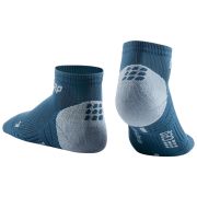 CEP - sosete de compresie peste glezna 8cm pentru femei Low Cut 3.0 - albastru gri