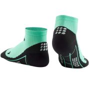 CEP - sosete de compresie peste glezna 8cm pentru femei Low Cut 3.0 - verde deschis jad negru