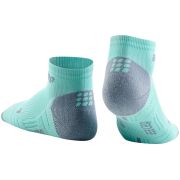 CEP - sosete de compresie peste glezna 8cm pentru femei Low Cut 3.0 - verde gheata gri inchis