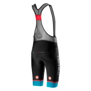 Castelli Free Aero Race 4 negru-albastru pantaloni scurti cu bretele ciclism