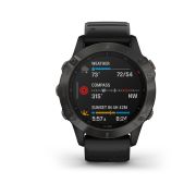 Garmin Fenix 6 Sapphire Carbon Grey DLC - curea neagra