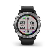 Garmin Fenix 6 Silver - curea neagra