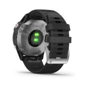 Garmin Fenix 6 Silver - curea neagra