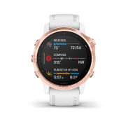 Garmin Fenix 6s PRO Rose Gold - curea alba