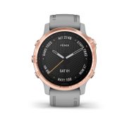 Garmin Fenix 6s Sapphire Rose Gold - curea gri pudra
