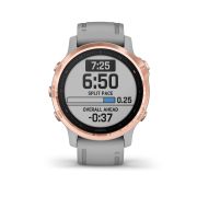 Garmin Fenix 6s Sapphire Rose Gold - curea gri pudra