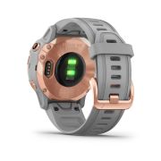 Garmin Fenix 6s Sapphire Rose Gold - curea gri pudra
