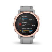 Garmin Fenix 6s Sapphire Rose Gold - curea gri pudra