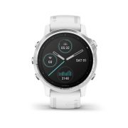 Garmin Fenix 6s Silver - curea alba