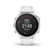 Garmin Fenix 6s Silver - curea alba