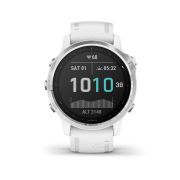 Garmin Fenix 6s Silver - curea alba