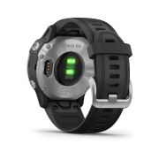 Garmin Fenix 6s Silver - curea neagra